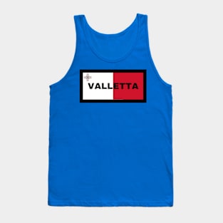 Valletta City in Malta Flag Tank Top